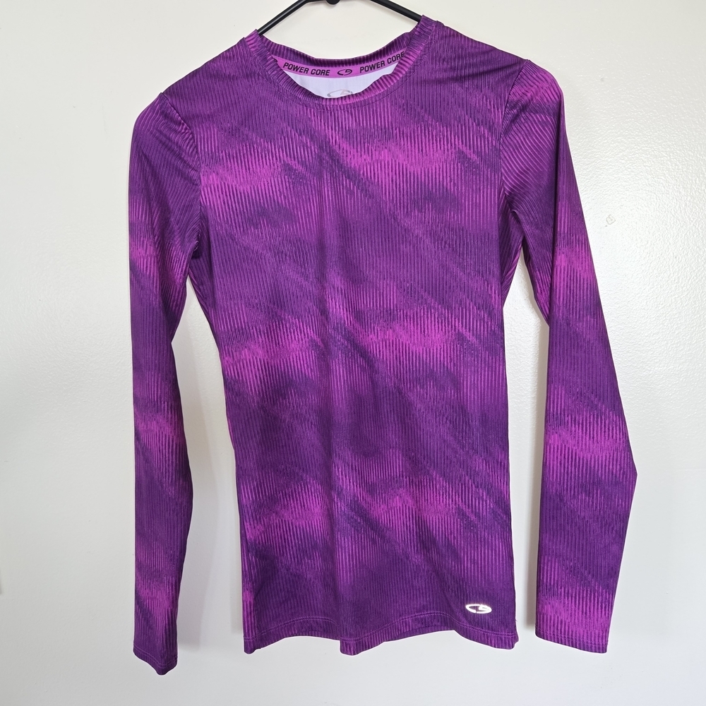 Champion Power Core Purple Athletic Top Size S